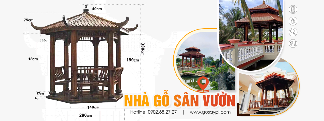 NHÀ GỖ SÂN VƯỜN
