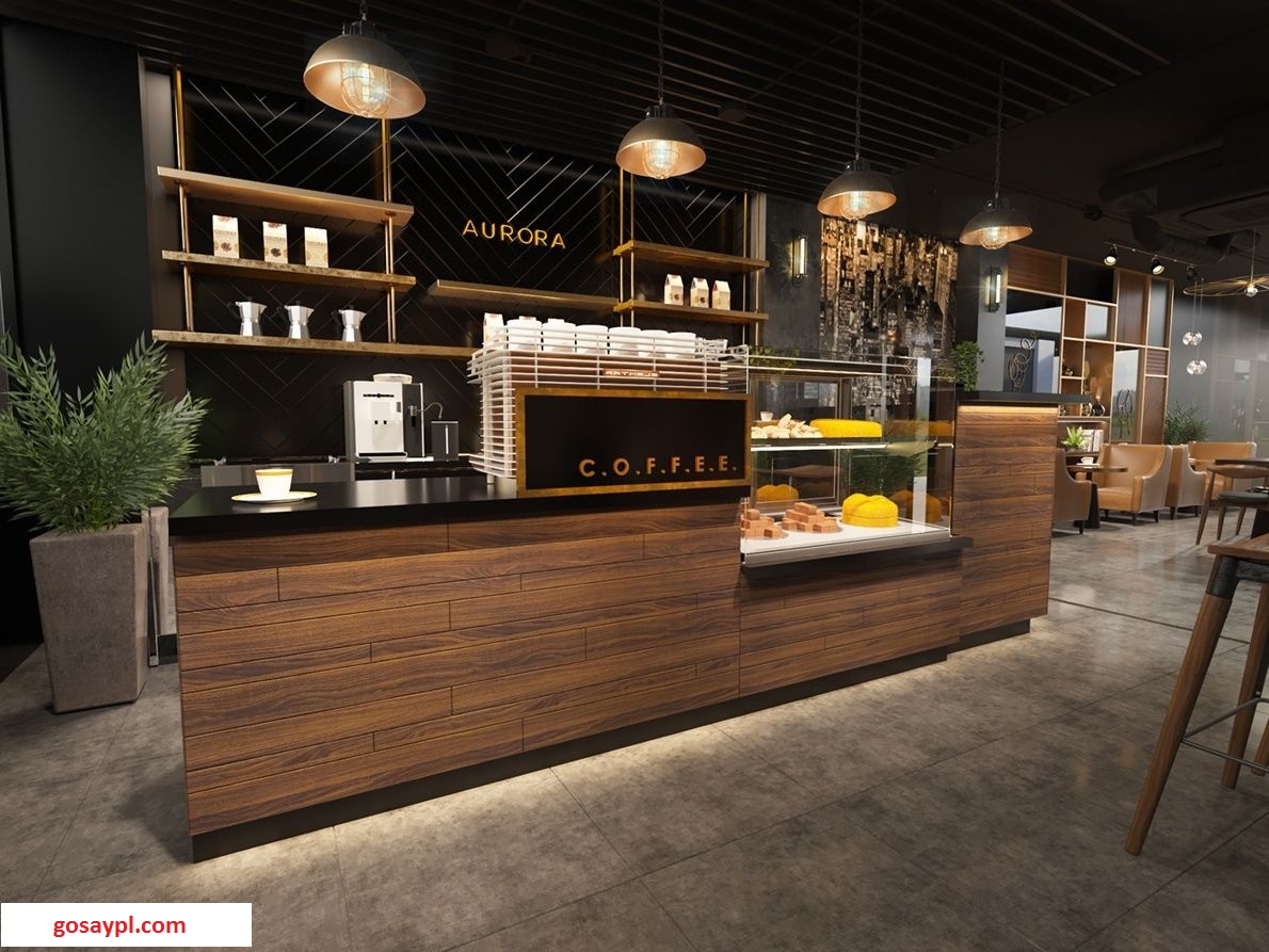 Quầy Bar Gỗ Ốp Kiểu Gạch